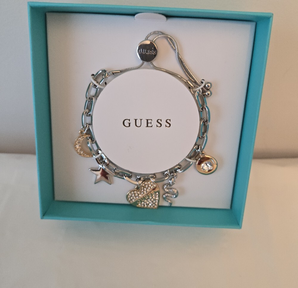 ✨ GUESS Silver Charm Bracelet – Adjustable - Picture 6 of 10